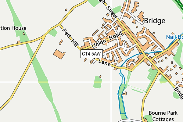 CT4 5AW map - OS VectorMap District (Ordnance Survey)