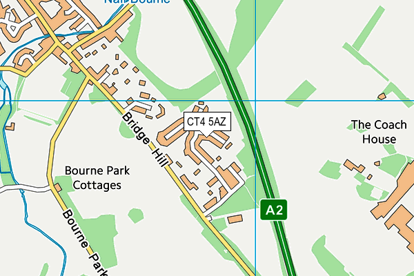 CT4 5AZ map - OS VectorMap District (Ordnance Survey)