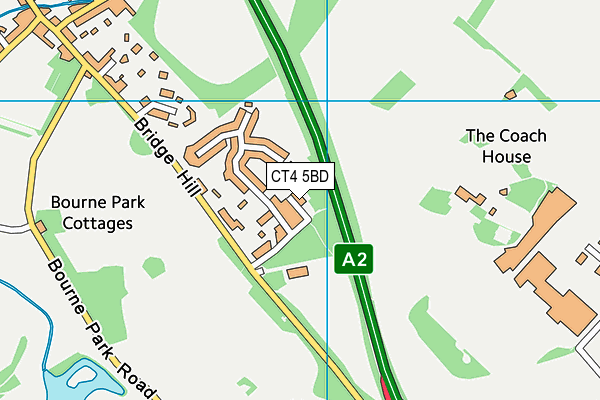 CT4 5BD map - OS VectorMap District (Ordnance Survey)