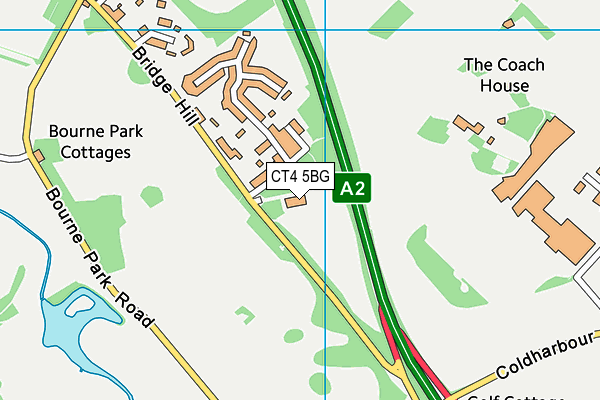 CT4 5BG map - OS VectorMap District (Ordnance Survey)