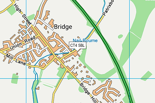 CT4 5BL map - OS VectorMap District (Ordnance Survey)