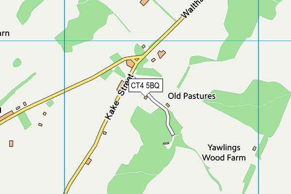 CT4 5BQ map - OS VectorMap District (Ordnance Survey)