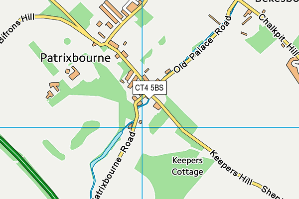 CT4 5BS map - OS VectorMap District (Ordnance Survey)