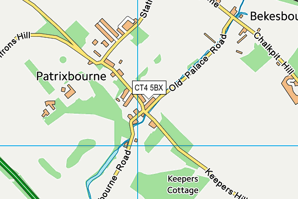 CT4 5BX map - OS VectorMap District (Ordnance Survey)