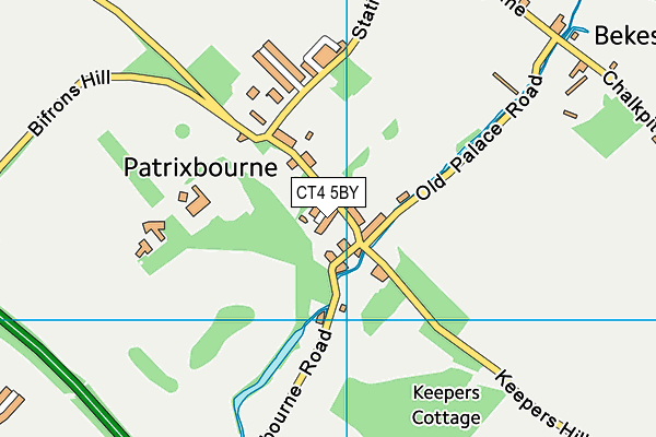 CT4 5BY map - OS VectorMap District (Ordnance Survey)