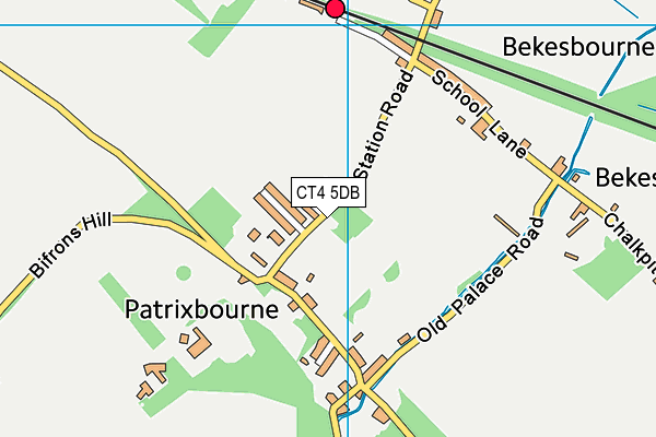 CT4 5DB map - OS VectorMap District (Ordnance Survey)