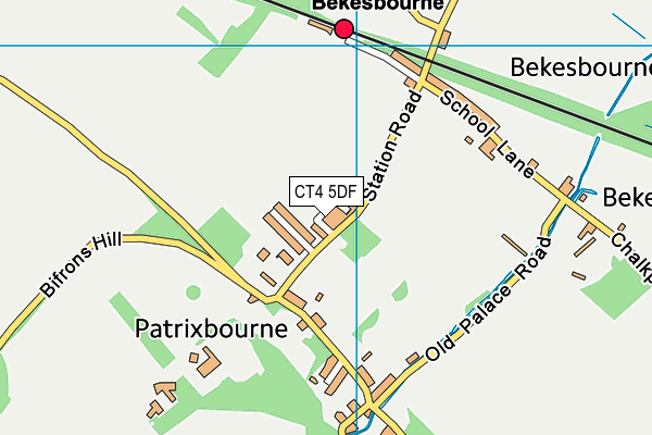 CT4 5DF map - OS VectorMap District (Ordnance Survey)