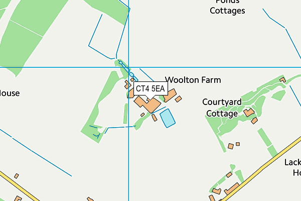 CT4 5EA map - OS VectorMap District (Ordnance Survey)