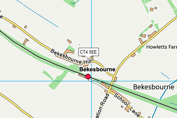 CT4 5EE map - OS VectorMap District (Ordnance Survey)