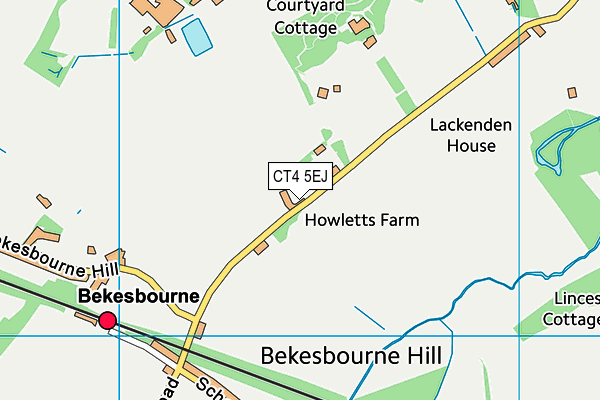 CT4 5EJ map - OS VectorMap District (Ordnance Survey)