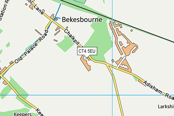 CT4 5EU map - OS VectorMap District (Ordnance Survey)