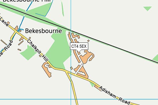 CT4 5EX map - OS VectorMap District (Ordnance Survey)