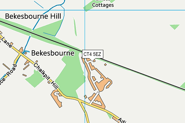 CT4 5EZ map - OS VectorMap District (Ordnance Survey)