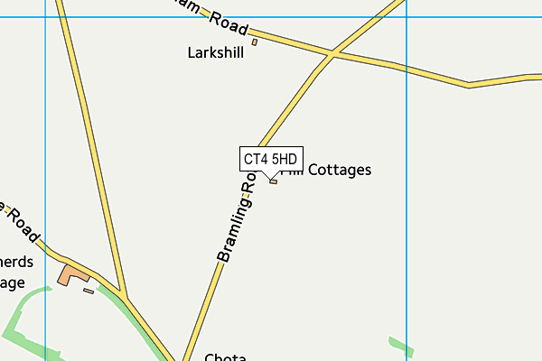 CT4 5HD map - OS VectorMap District (Ordnance Survey)