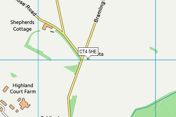 CT4 5HE map - OS VectorMap District (Ordnance Survey)