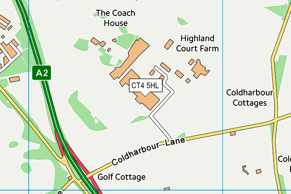 CT4 5HL map - OS VectorMap District (Ordnance Survey)