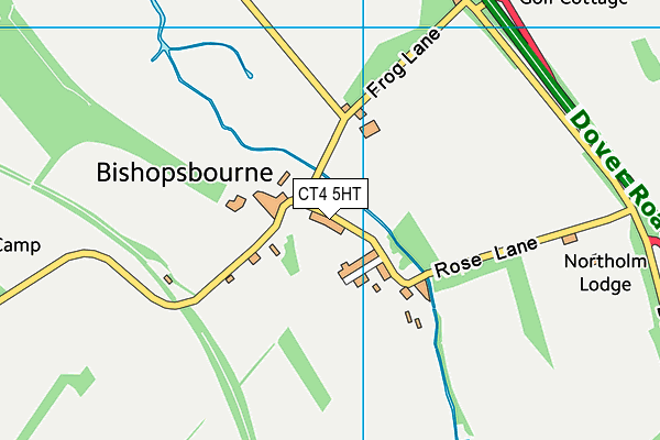 CT4 5HT map - OS VectorMap District (Ordnance Survey)