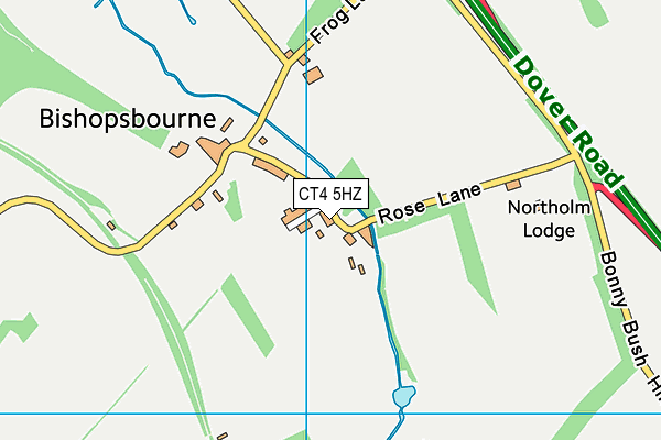 CT4 5HZ map - OS VectorMap District (Ordnance Survey)