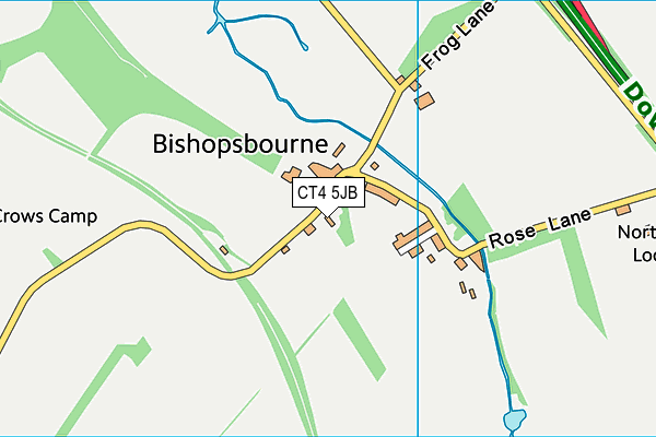 CT4 5JB map - OS VectorMap District (Ordnance Survey)