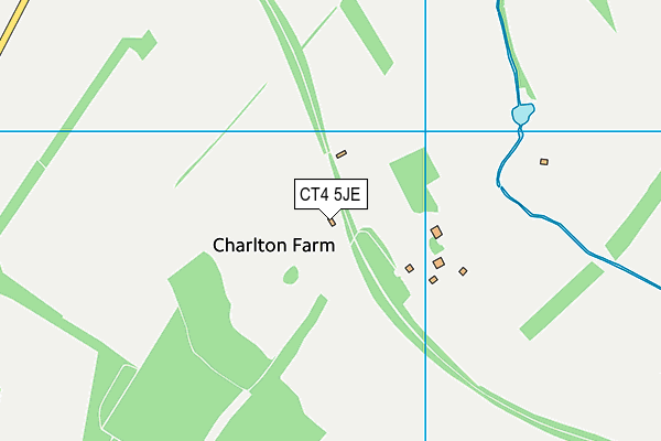 CT4 5JE map - OS VectorMap District (Ordnance Survey)