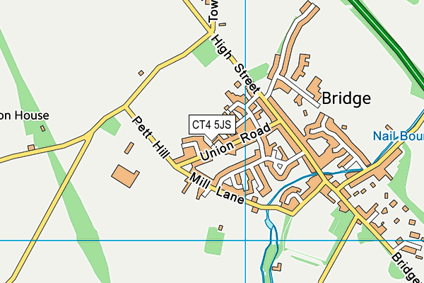 CT4 5JS map - OS VectorMap District (Ordnance Survey)