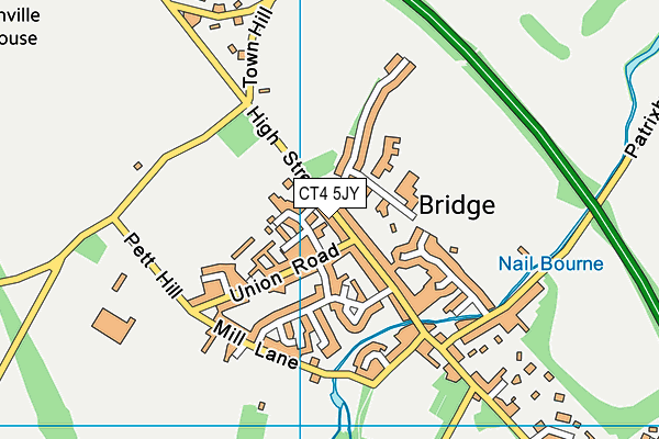 CT4 5JY map - OS VectorMap District (Ordnance Survey)