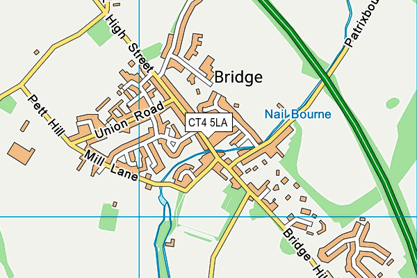 Map of BRIDGE DENTAL PRACTICE (CANTERBURY) LIMITED at district scale