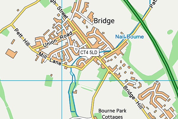 CT4 5LD map - OS VectorMap District (Ordnance Survey)