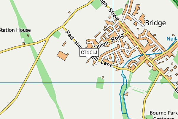 CT4 5LJ map - OS VectorMap District (Ordnance Survey)