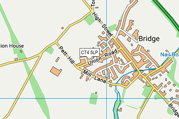 CT4 5LP map - OS VectorMap District (Ordnance Survey)