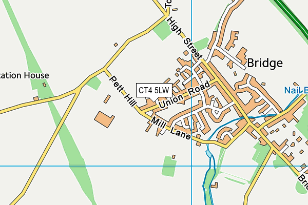 CT4 5LW map - OS VectorMap District (Ordnance Survey)