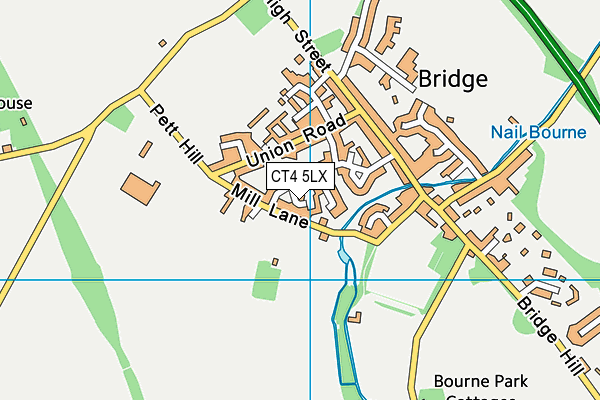 CT4 5LX map - OS VectorMap District (Ordnance Survey)