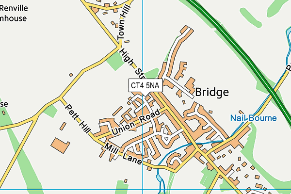 CT4 5NA map - OS VectorMap District (Ordnance Survey)