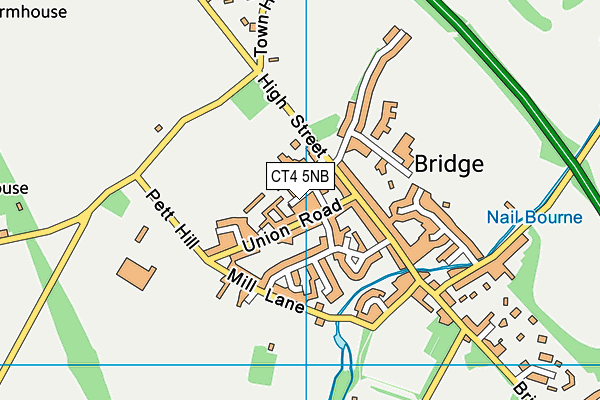 CT4 5NB map - OS VectorMap District (Ordnance Survey)