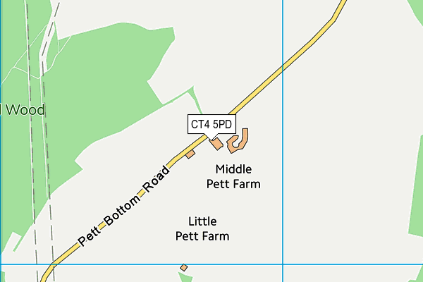 CT4 5PD map - OS VectorMap District (Ordnance Survey)