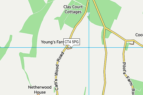 CT4 5PG map - OS VectorMap District (Ordnance Survey)