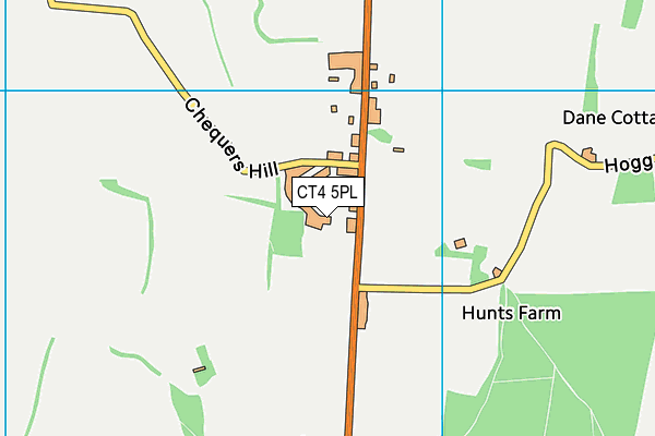 CT4 5PL map - OS VectorMap District (Ordnance Survey)