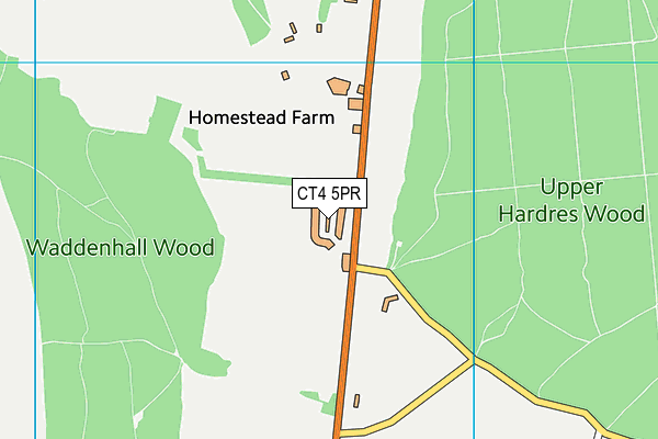 CT4 5PR map - OS VectorMap District (Ordnance Survey)