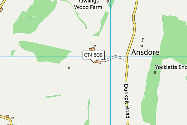 CT4 5QB map - OS VectorMap District (Ordnance Survey)