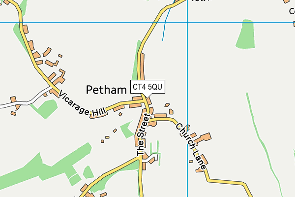 CT4 5QU map - OS VectorMap District (Ordnance Survey)