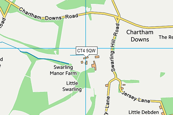 CT4 5QW map - OS VectorMap District (Ordnance Survey)