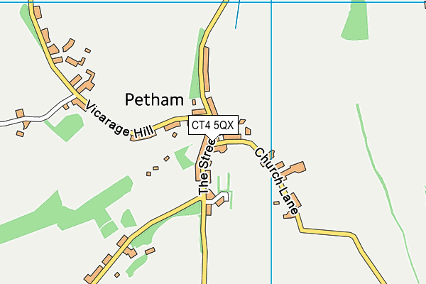 CT4 5QX map - OS VectorMap District (Ordnance Survey)