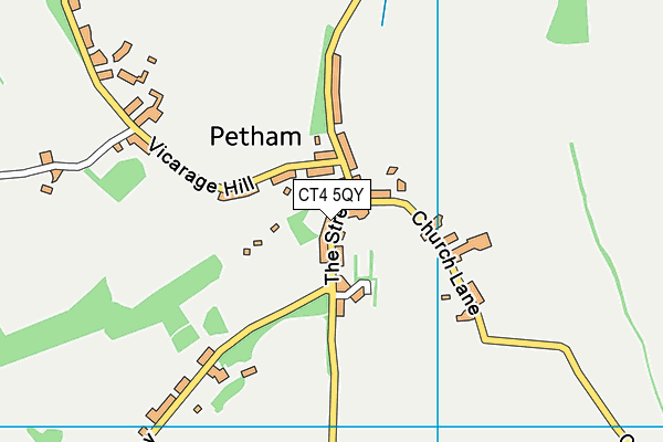 CT4 5QY map - OS VectorMap District (Ordnance Survey)