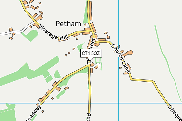 CT4 5QZ map - OS VectorMap District (Ordnance Survey)