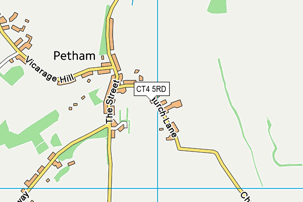 Petham Primary School map (CT4 5RD) - OS VectorMap District (Ordnance Survey)