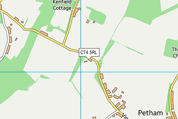 CT4 5RL map - OS VectorMap District (Ordnance Survey)