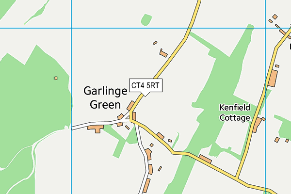 CT4 5RT map - OS VectorMap District (Ordnance Survey)