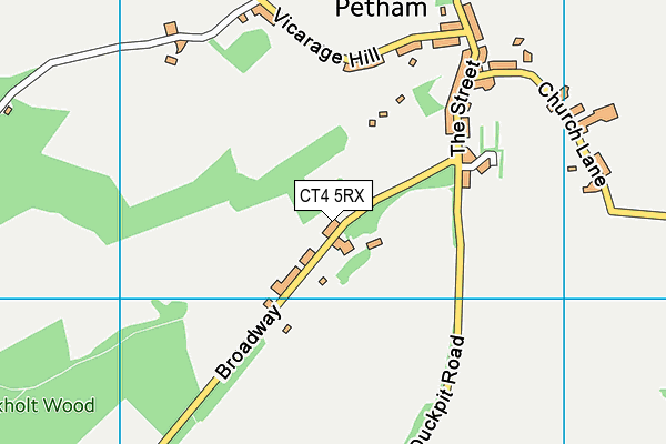 CT4 5RX map - OS VectorMap District (Ordnance Survey)