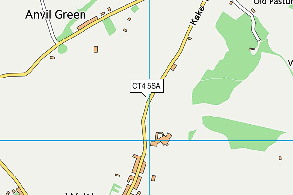 CT4 5SA map - OS VectorMap District (Ordnance Survey)