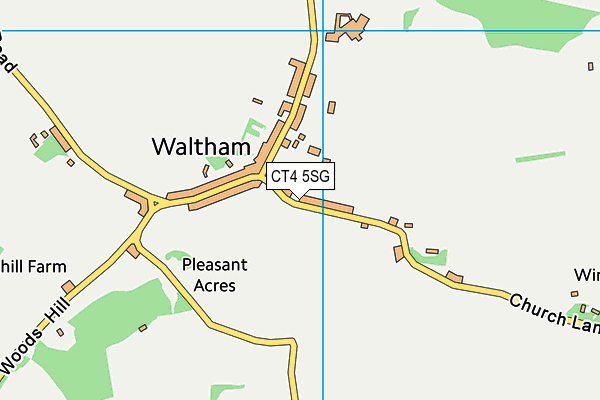 CT4 5SG map - OS VectorMap District (Ordnance Survey)